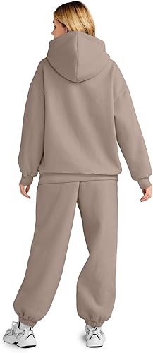 AUTOMET Womens 2 Piece Outfits Lounge Hoodie Sweatsuit Sets Oversized Sweatshirt Baggy Fall Fashion Sweatpants with Pockets