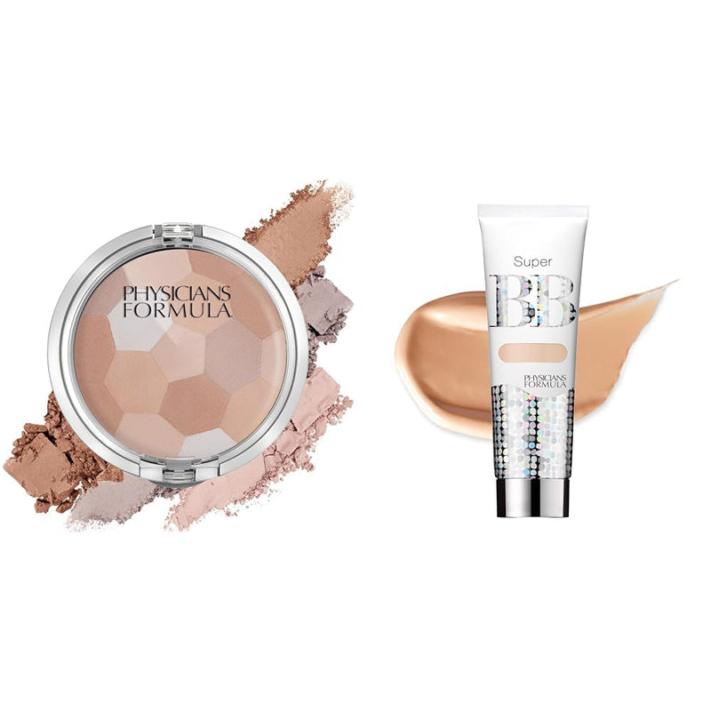 Physicians Formula Setting Powder Palette Multi-Colored Pressed Finishing Powder Translucent, Natural Coverage, Dermatologist Tested, Clinicially Tested