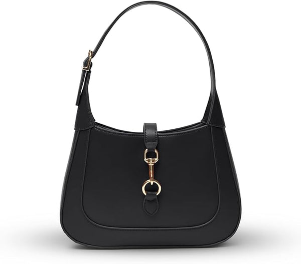 Shoulder Bag for Women - Small Shoulder Purses - Top Handle Structured Handbags - Adjustable Strap Vegan Leather