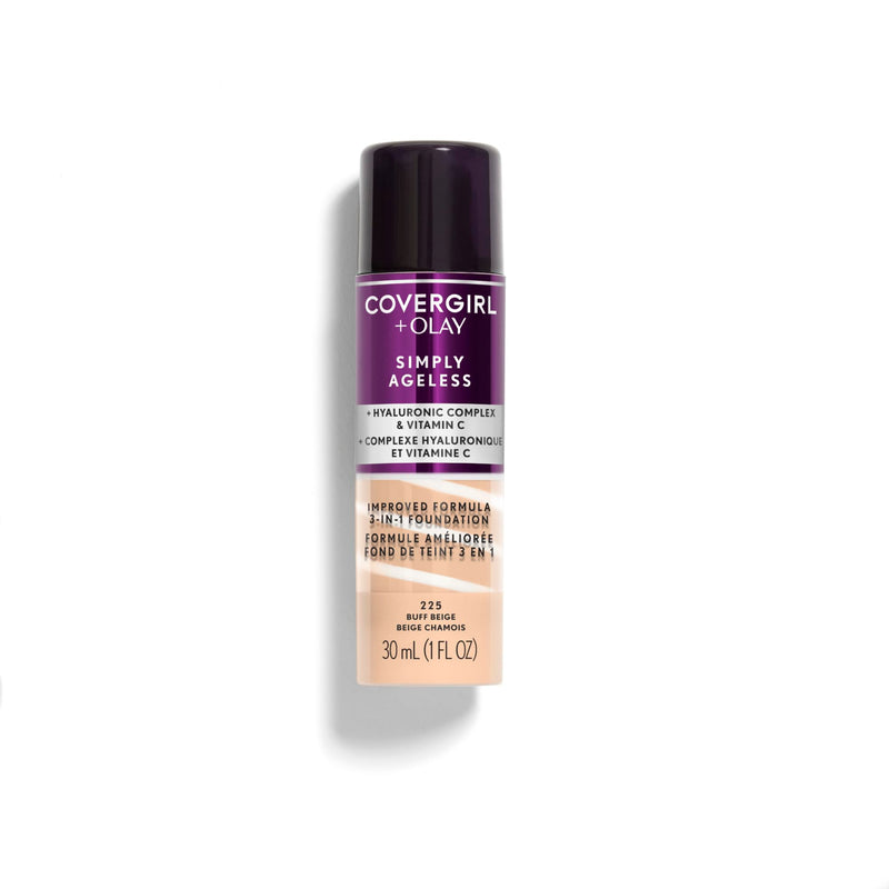 COVERGIRL+Olay Simply Ageless 3-in-1 Liquid Foundation Classic Ivory, 1 Ounce (packaging may vary)