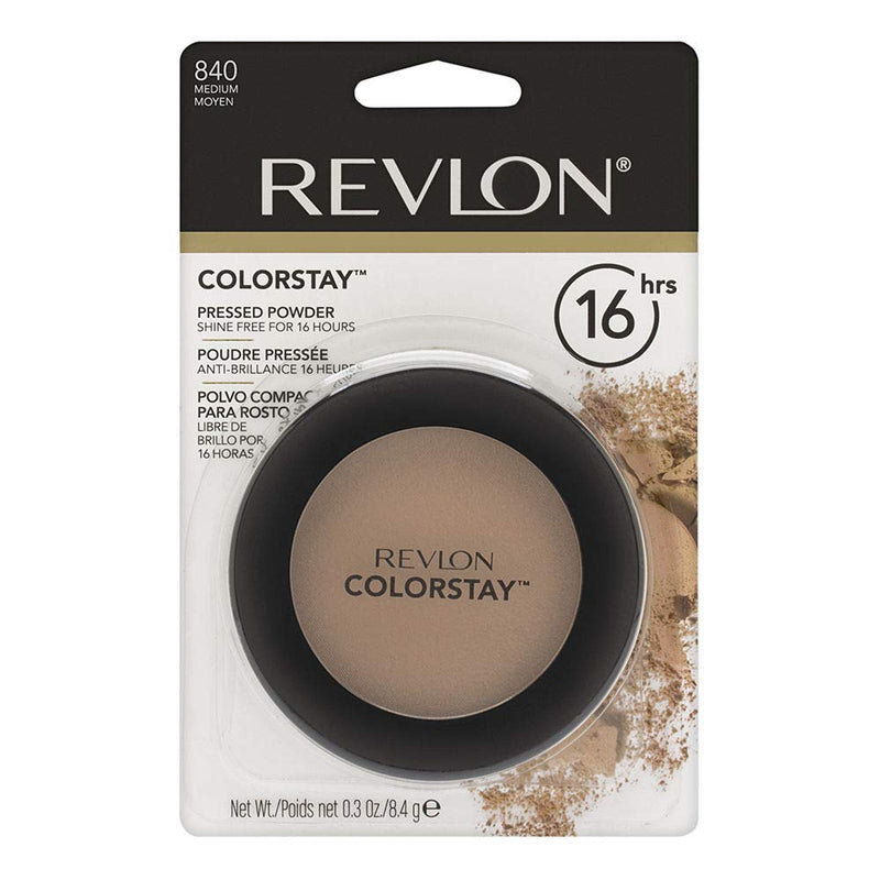 Revlon ColorStay Pressed Powder Face Makeup, Longwearing, Fragrance-Free, Noncomedogenic, 830 Light Medium, 0.3 oz