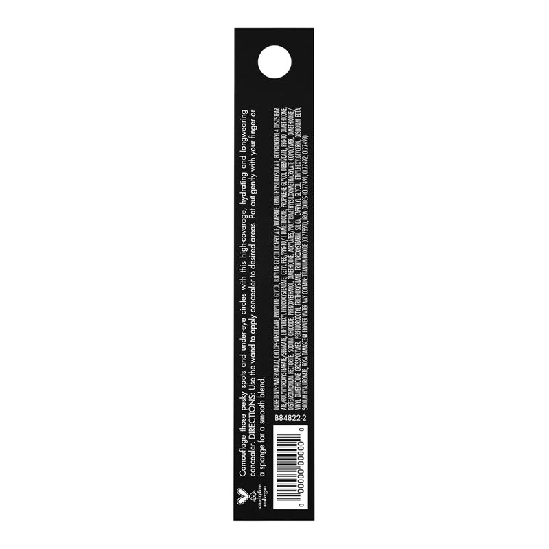 e.l.f. Hydrating Camo Concealer, Covers Blemishes & Under-Eye Circles, Full-Coverage & Delivers A Satin Finish, Vegan & Cruelty-Free, Light Ivory