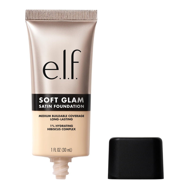e.l.f. Soft Glam Foundation, Medium Coverage, Long-Lasting & Buildable Foundation For A Smooth, Satin Finish, Vegan & Cruelty-Free, 25 Light Neutral