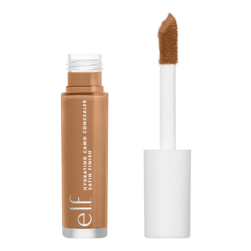 e.l.f. Hydrating Camo Concealer, Covers Blemishes & Under-Eye Circles, Full-Coverage & Delivers A Satin Finish, Vegan & Cruelty-Free, Light Ivory