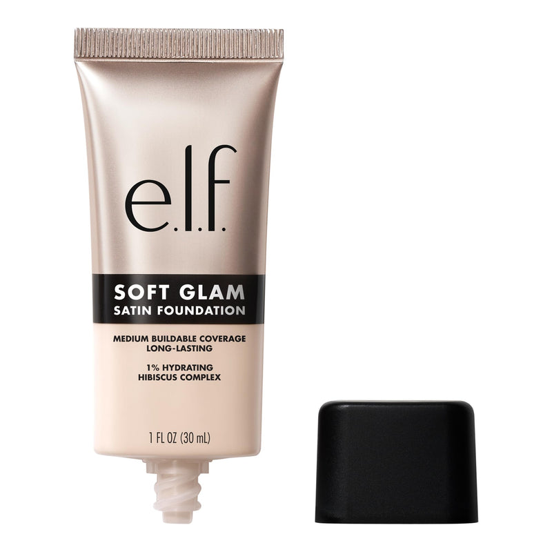 e.l.f. Soft Glam Foundation, Medium Coverage, Long-Lasting & Buildable Foundation For A Smooth, Satin Finish, Vegan & Cruelty-Free, 25 Light Neutral