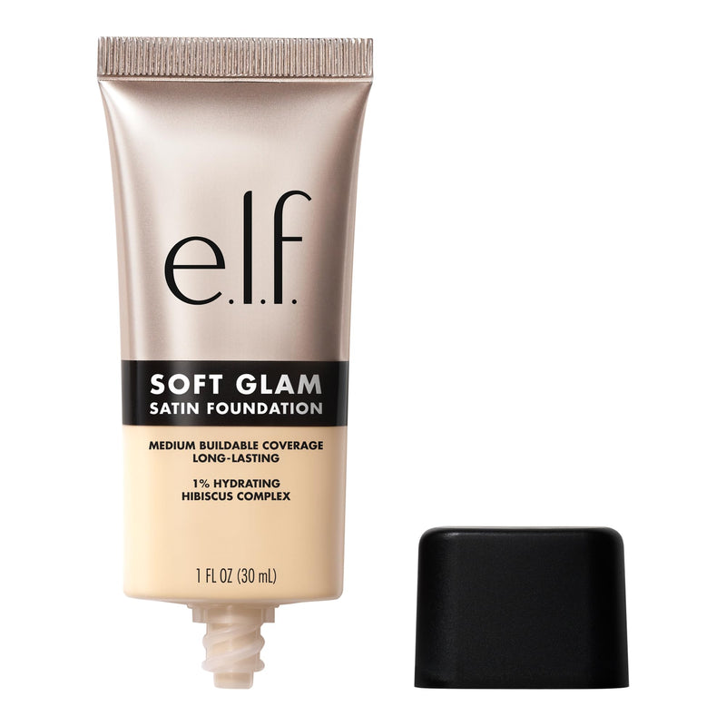 e.l.f. Soft Glam Foundation, Medium Coverage, Long-Lasting & Buildable Foundation For A Smooth, Satin Finish, Vegan & Cruelty-Free, 25 Light Neutral