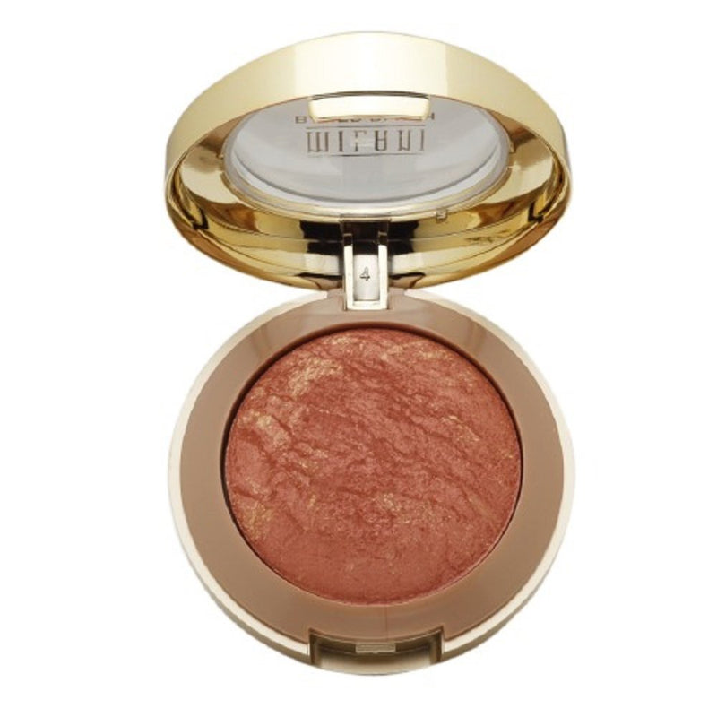 Milani Baked Blush, Powder Blush for Cheeks, Cruelty Free Makeup - Shape, Contour & Highlight Face for a Shimmery or Matte Finish -Dolce Pink