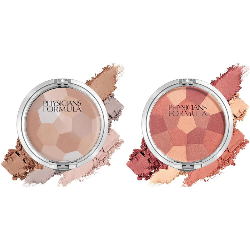 Physicians Formula Setting Powder Palette Multi-Colored Pressed Finishing Powder Translucent, Natural Coverage, Dermatologist Tested, Clinicially Tested