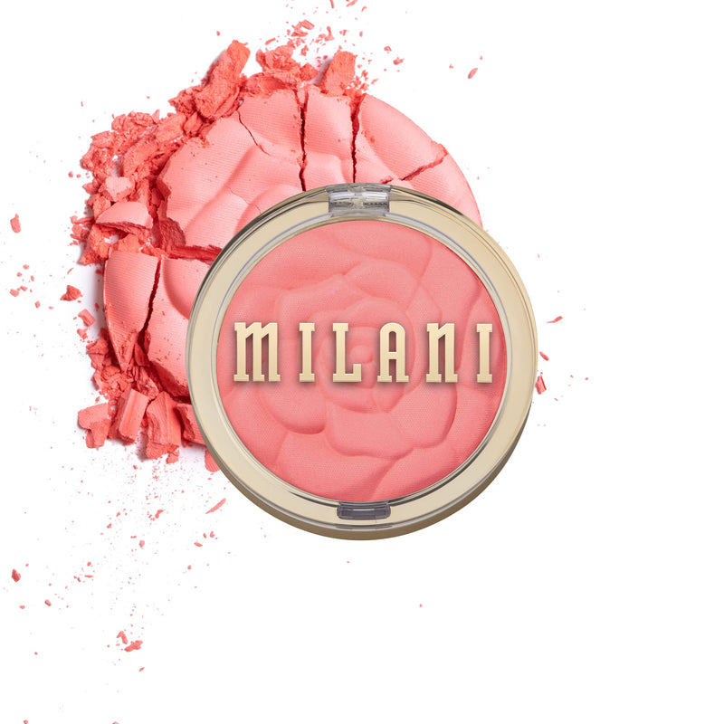 Milani Baked Blush, Powder Blush for Cheeks, Cruelty Free Makeup - Shape, Contour & Highlight Face for a Shimmery or Matte Finish -Dolce Pink