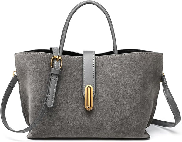 Chic PU Crossbody tote bags for women - Lock Clasp shoulder handbag for Work and Daily Use, Versatile Handbags for Women