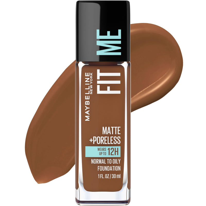 Maybelline Fit Me Matte + Poreless Liquid Oil-Free Foundation Makeup, Classic Ivory, 1 Count (Packaging May Vary)