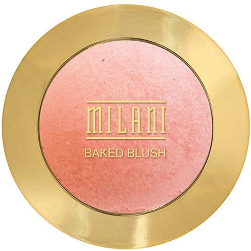 Milani Baked Blush, Powder Blush for Cheeks, Cruelty Free Makeup - Shape, Contour & Highlight Face for a Shimmery or Matte Finish -Dolce Pink