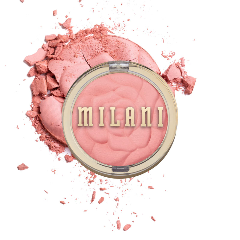Milani Baked Blush, Powder Blush for Cheeks, Cruelty Free Makeup - Shape, Contour & Highlight Face for a Shimmery or Matte Finish -Dolce Pink