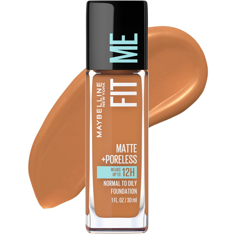 Maybelline Fit Me Matte + Poreless Liquid Oil-Free Foundation Makeup, Classic Ivory, 1 Count (Packaging May Vary)