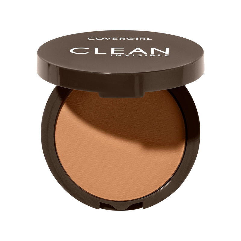 Covergirl Clean Invisible Pressed Powder, Lightweight, Breathable, Vegan Formula, Ivory 105, 0.38oz