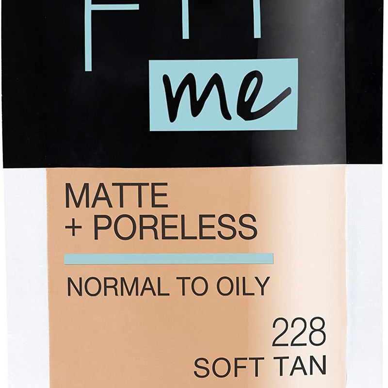 Maybelline Fit Me Matte + Poreless Liquid Oil-Free Foundation Makeup, Classic Ivory, 1 Count (Packaging May Vary)