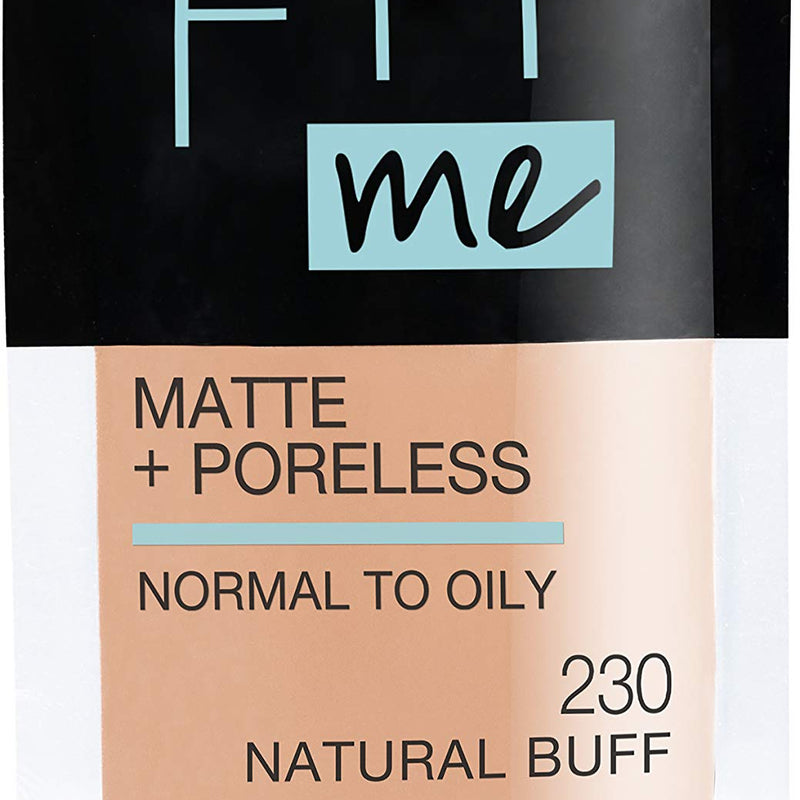 Maybelline Fit Me Matte + Poreless Liquid Oil-Free Foundation Makeup, Classic Ivory, 1 Count (Packaging May Vary)