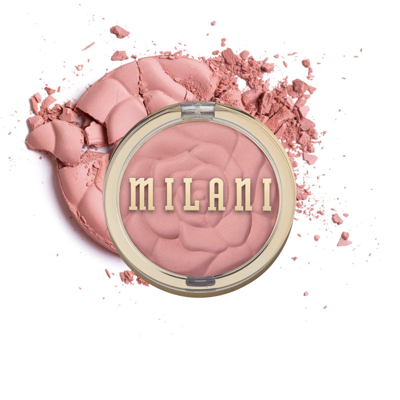 Milani Baked Blush, Powder Blush for Cheeks, Cruelty Free Makeup - Shape, Contour & Highlight Face for a Shimmery or Matte Finish -Dolce Pink