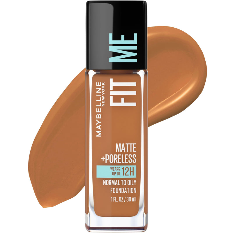 Maybelline Fit Me Matte + Poreless Liquid Oil-Free Foundation Makeup, Classic Ivory, 1 Count (Packaging May Vary)