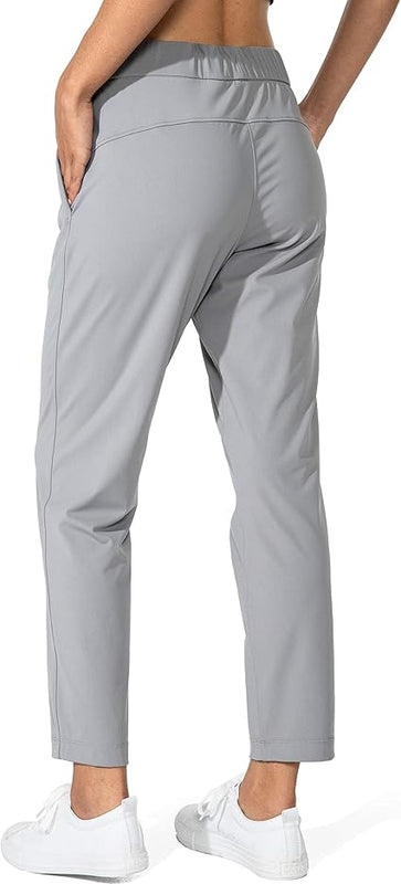 G Gradual Women's Pants with Deep Pockets 7/8 Stretch Ankle Sweatpants for Golf, Athletic, Lounge, Travel, Work