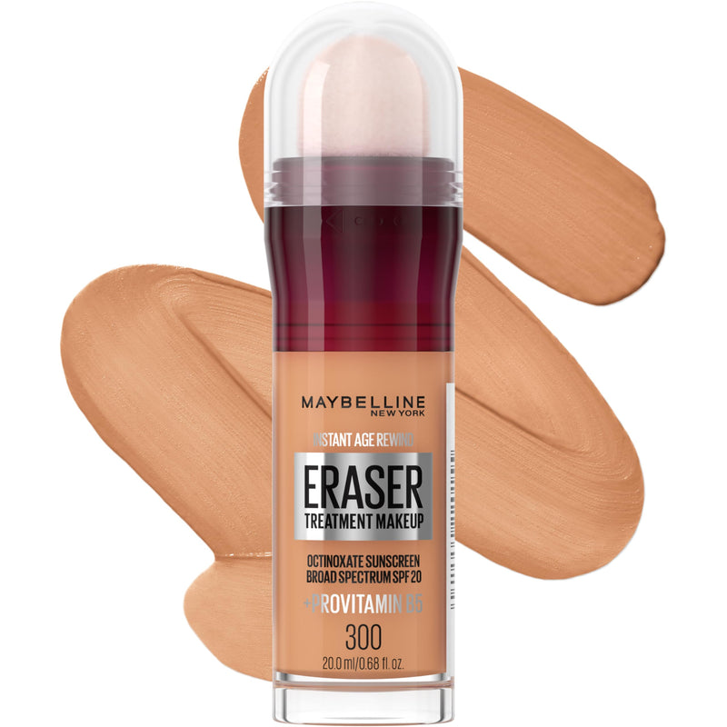 Maybelline Instant Age Rewind Eraser Treatment Makeup with SPF 18, Anti Aging Concealer Infused with Goji Berry and Collagen, Creamy Ivory, 1 Count