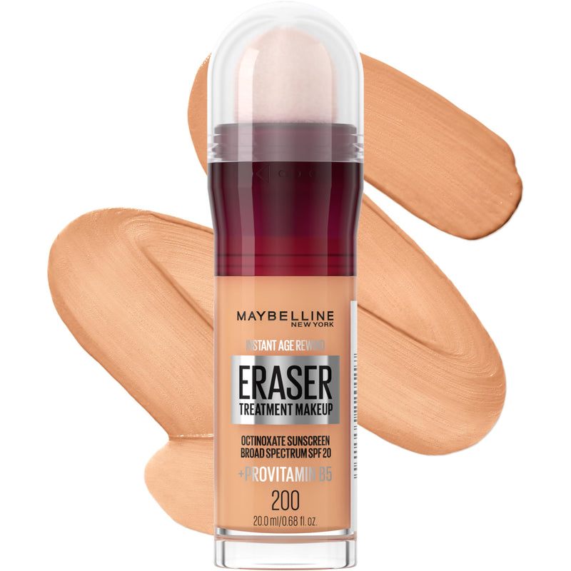 Maybelline Instant Age Rewind Eraser Treatment Makeup with SPF 18, Anti Aging Concealer Infused with Goji Berry and Collagen, Creamy Ivory, 1 Count