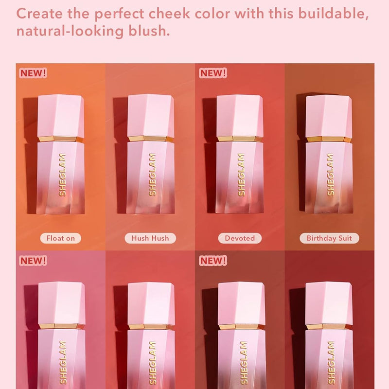 SHEGLAM Color Bloom Liquid Blush Makeup for Cheeks Matte Finish - Love Cake