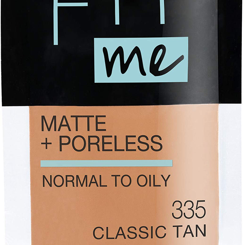 Maybelline Fit Me Matte + Poreless Liquid Oil-Free Foundation Makeup, Classic Ivory, 1 Count (Packaging May Vary)