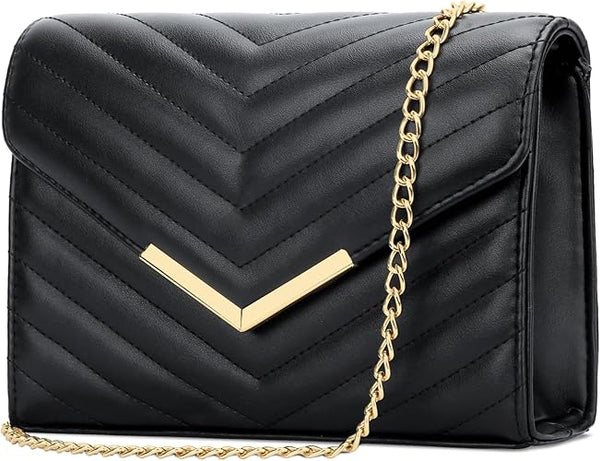 KKXIU Women Formal Vegan Leather Evening Envelope Clutch Purses and Handbags for Party Wedding Prom Bridal
