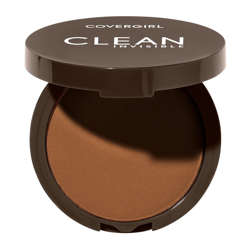 Covergirl Clean Invisible Pressed Powder, Lightweight, Breathable, Vegan Formula, Ivory 105, 0.38oz