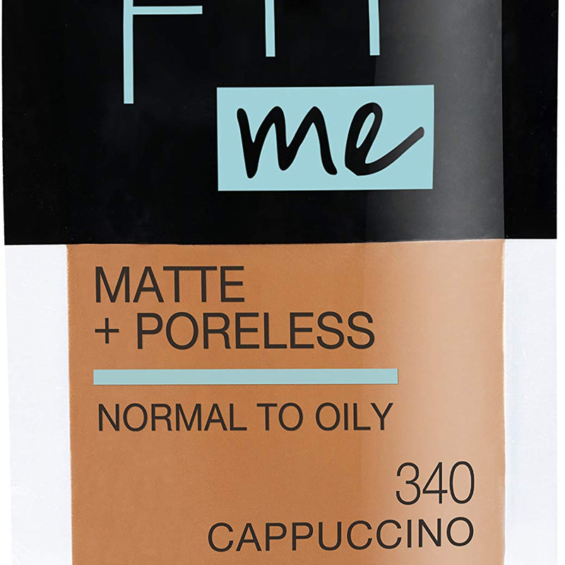 Maybelline Fit Me Matte + Poreless Liquid Oil-Free Foundation Makeup, Classic Ivory, 1 Count (Packaging May Vary)