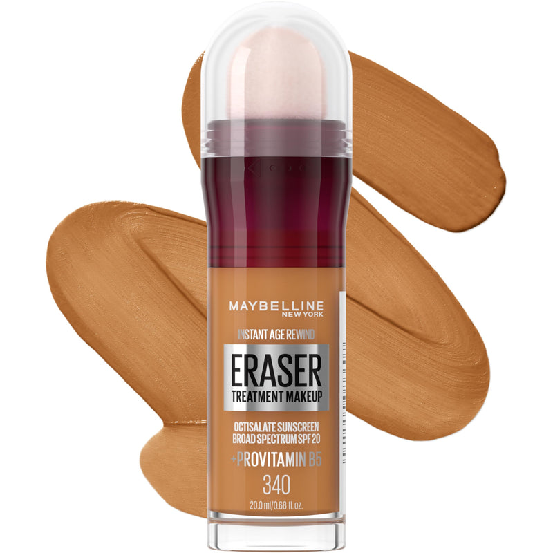 Maybelline Instant Age Rewind Eraser Treatment Makeup with SPF 18, Anti Aging Concealer Infused with Goji Berry and Collagen, Creamy Ivory, 1 Count