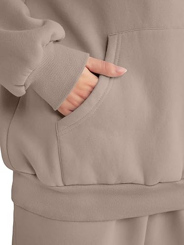 AUTOMET Womens 2 Piece Outfits Lounge Hoodie Sweatsuit Sets Oversized Sweatshirt Baggy Fall Fashion Sweatpants with Pockets