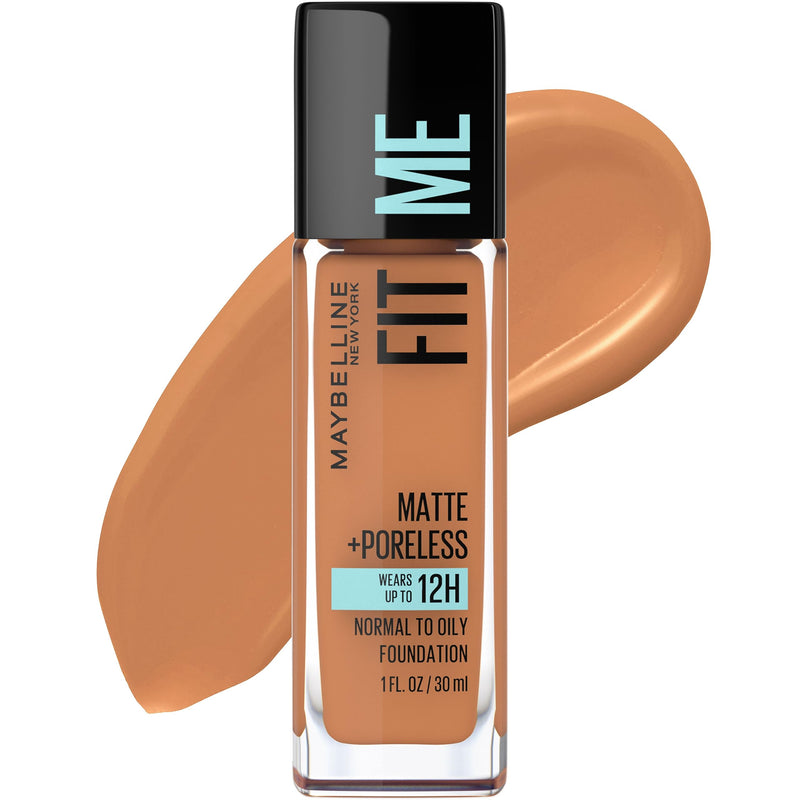 Maybelline Fit Me Matte + Poreless Liquid Oil-Free Foundation Makeup, Classic Ivory, 1 Count (Packaging May Vary)