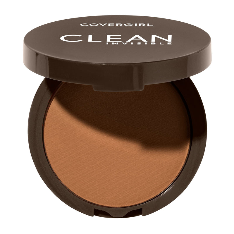 Covergirl Clean Invisible Pressed Powder, Lightweight, Breathable, Vegan Formula, Ivory 105, 0.38oz
