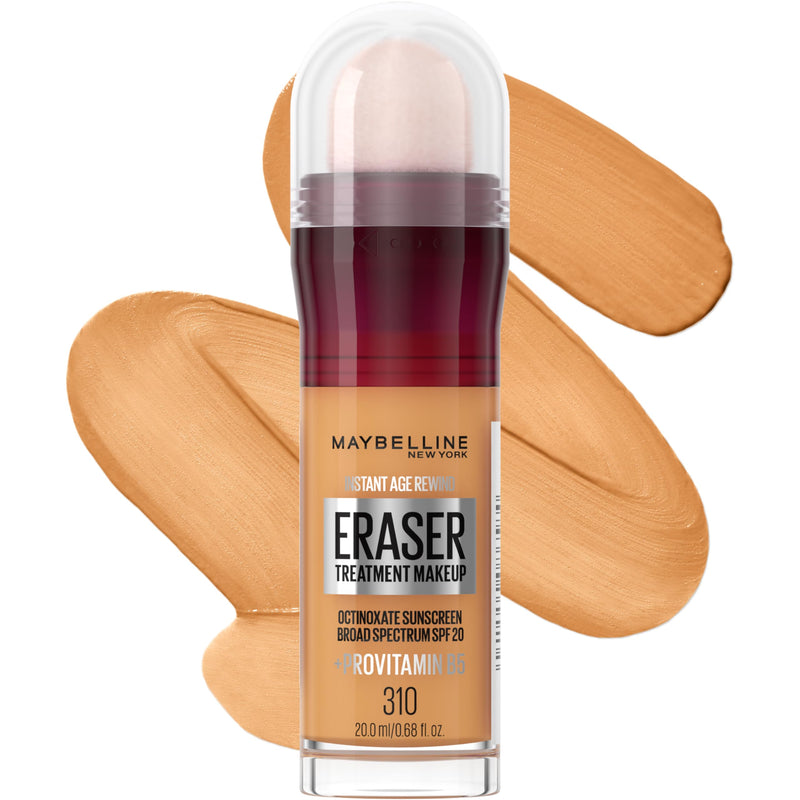 Maybelline Instant Age Rewind Eraser Treatment Makeup with SPF 18, Anti Aging Concealer Infused with Goji Berry and Collagen, Creamy Ivory, 1 Count