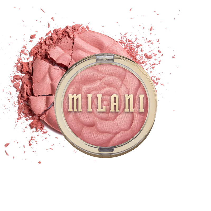 Milani Baked Blush, Powder Blush for Cheeks, Cruelty Free Makeup - Shape, Contour & Highlight Face for a Shimmery or Matte Finish -Dolce Pink