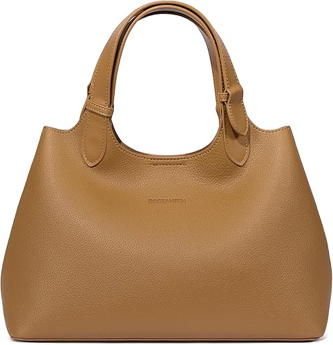 BOSTANTEN Satchel Purses for Women Trendy Top Handle Handbags Vegan Leather Designer Shoulder Bag with Adjustable Strap