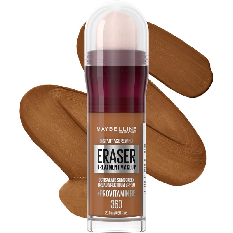Maybelline Instant Age Rewind Eraser Treatment Makeup with SPF 18, Anti Aging Concealer Infused with Goji Berry and Collagen, Creamy Ivory, 1 Count