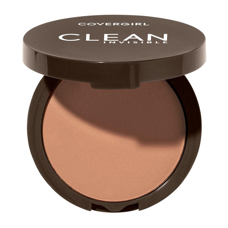 Covergirl Clean Invisible Pressed Powder, Lightweight, Breathable, Vegan Formula, Ivory 105, 0.38oz