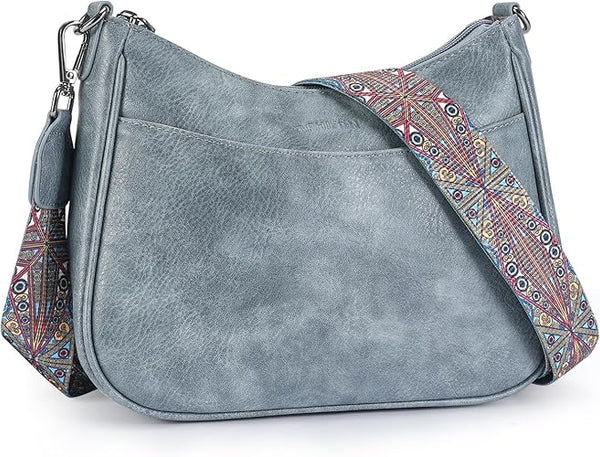 APHISON Trendy Leather Crossbody Purse with Adjustable Strap, Women's Shoulder Handbag